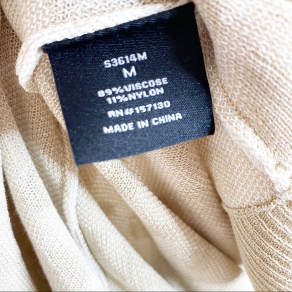 Eight 18 Cream Color Leopard Cardigan Size Medium - Picture 8 of 8